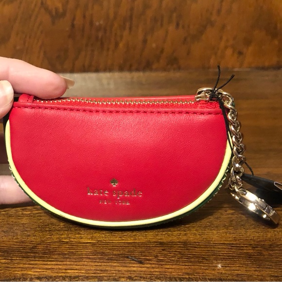 NWT-Kate Spade-SET-Staci Watermelon🍉Party Wallet & Watermelon🍉Coin Purse-$328: - Picture 14 of 16
